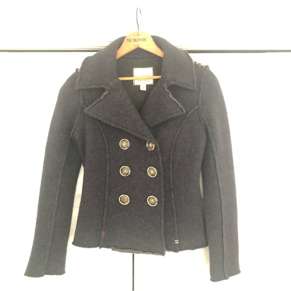 Banana Republic boiled wool pea coat - Picture 2 of 14